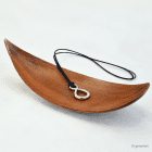 I Like Vitalschmuck kette in brauner Schale