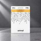 animal grauer Hinetrgrund i Like Karte animal grauer Hinetrgrund i Like Karte