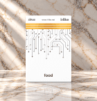 I Like Food karte mit marmorierten Hintergrund