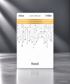 I Like Food mit grauen hintergrund